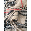 écharpe à carreaux en laine/écharpe mille-pattes